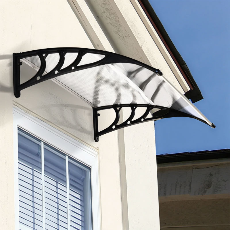 Daszek nad drzwi 100x80 cm zadaszenie osłona poliwęglan 100x80 cm - obrazek 2