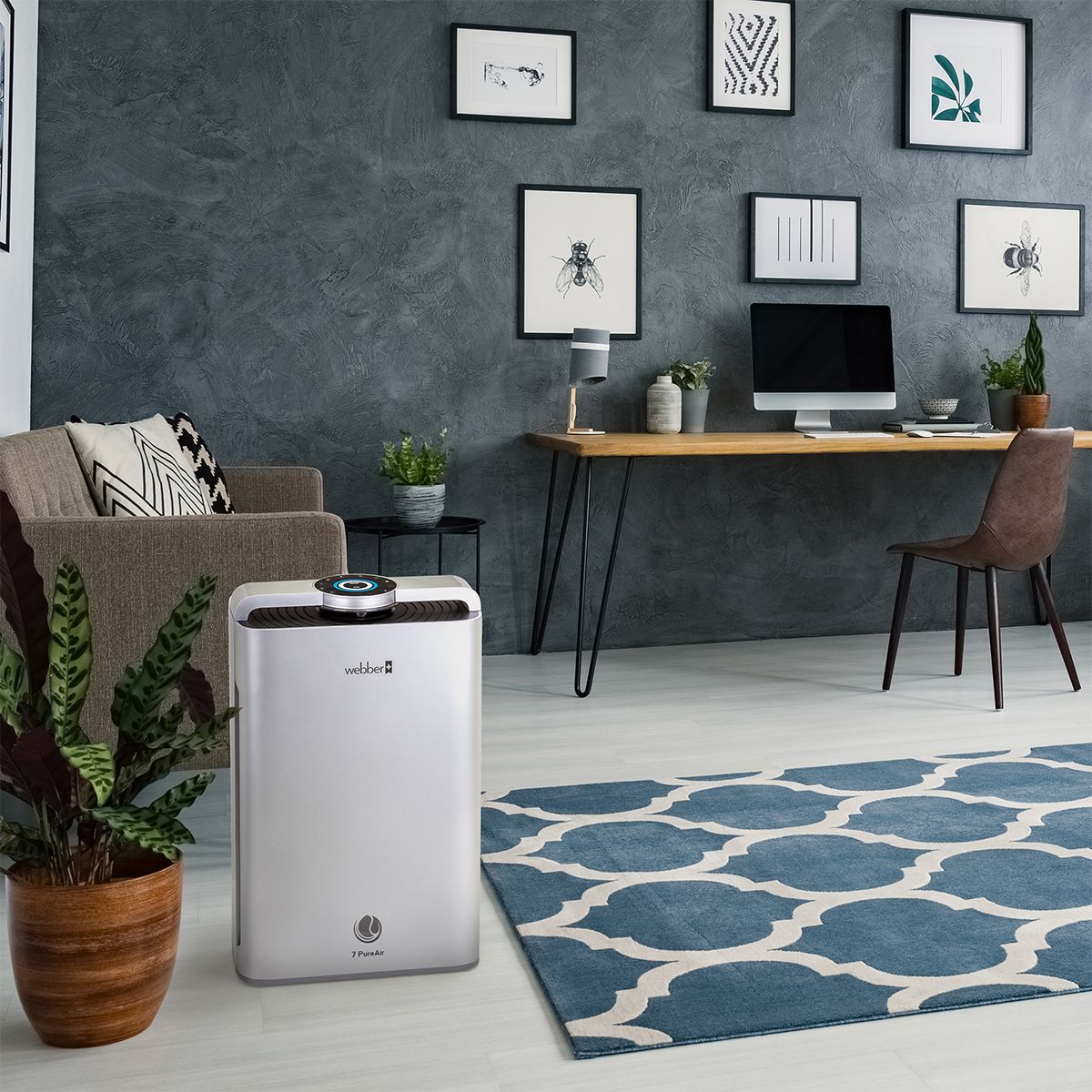 Oczyszczacz powietrza WEBBER AP9700 WI-FI srebrny - obrazek 8