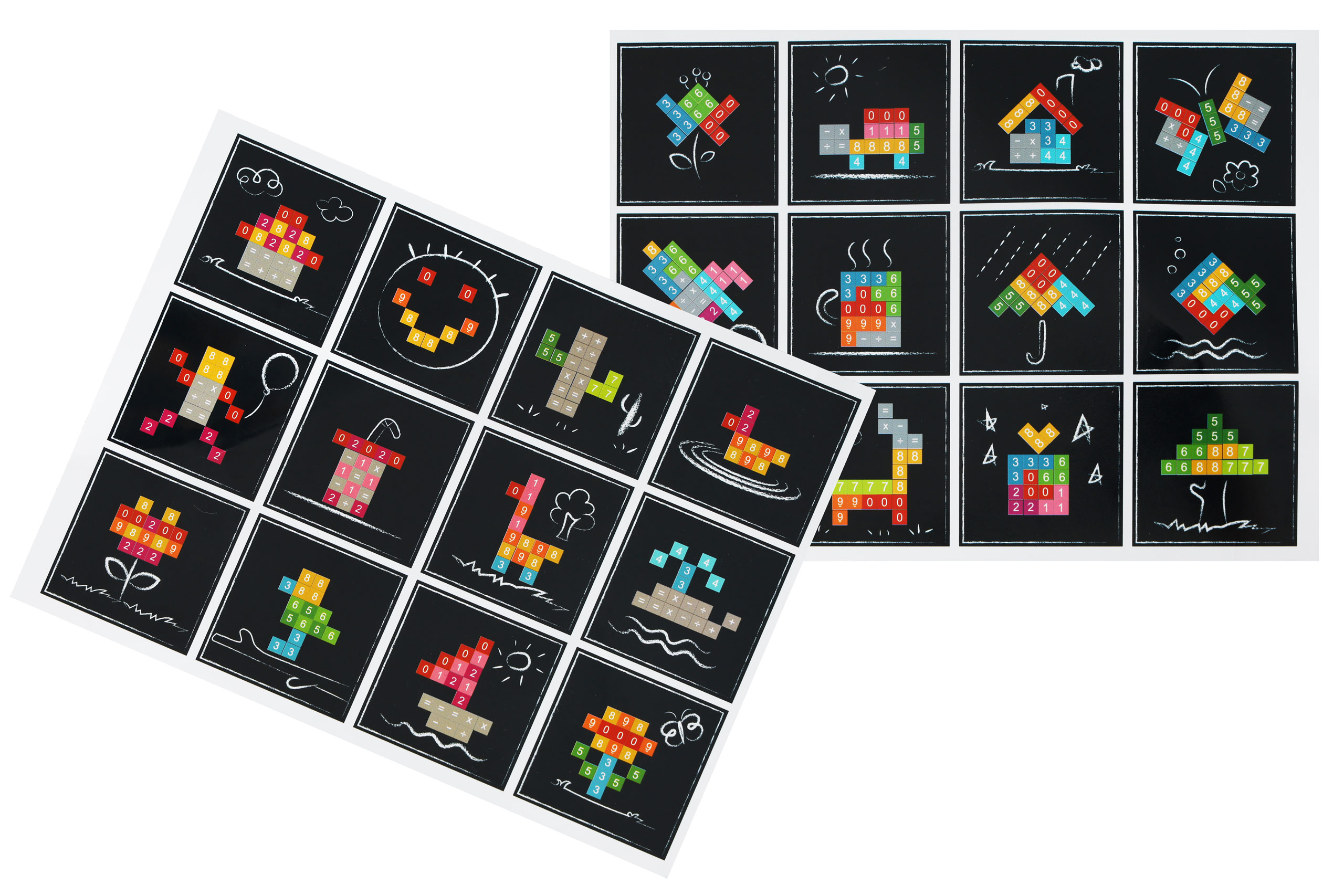 Drewniany tablet edukacyjny tablica magnetyczna kredowa ECOTOYS - obrazek 8