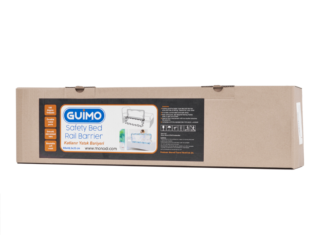 Barierka ochronna bramka osłonka do łóżka 90cm zwierzęta - obrazek 4