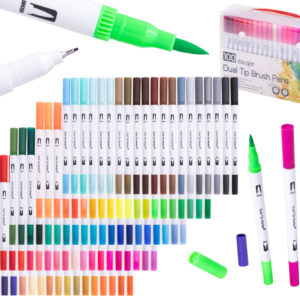 Flamastry markery mazaki pisaki kolorowe zestaw 100szt