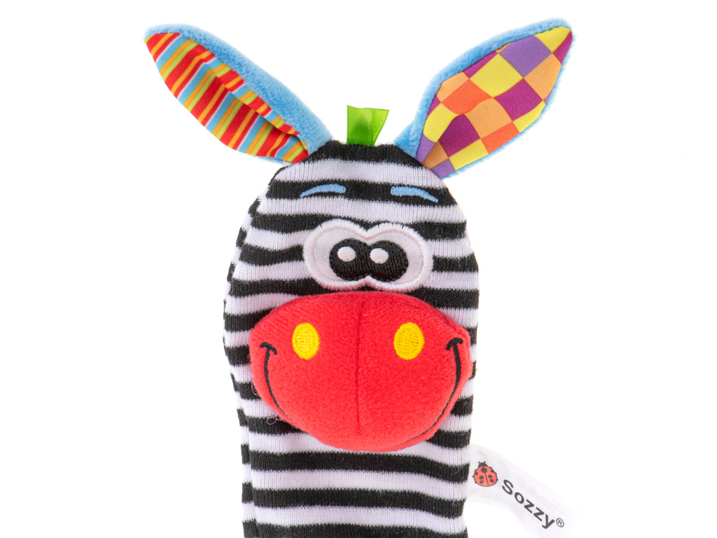 Grzechotka zabawka skarpetki na nóżki stopy 2szt. - obrazek 4