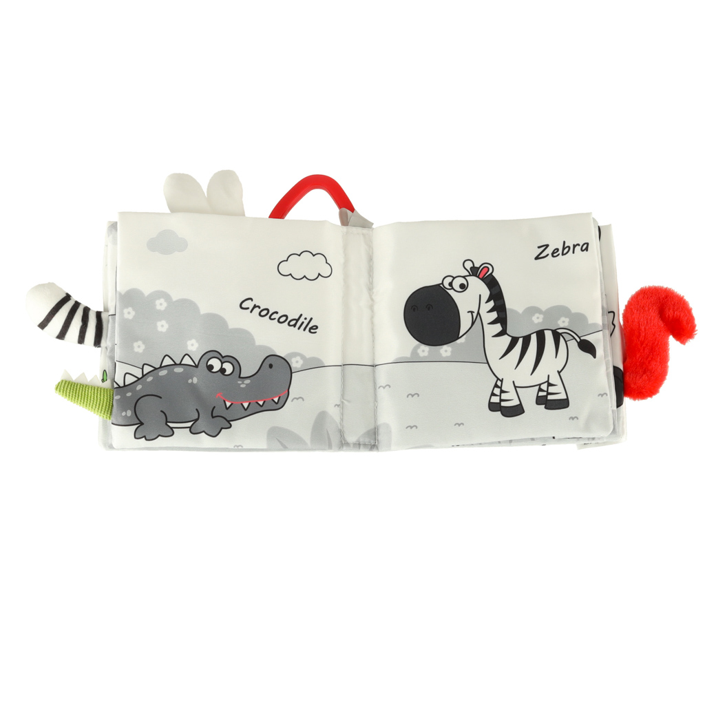 Książeczka sensoryczna miękka ogony zwierząt sowa - obrazek 4