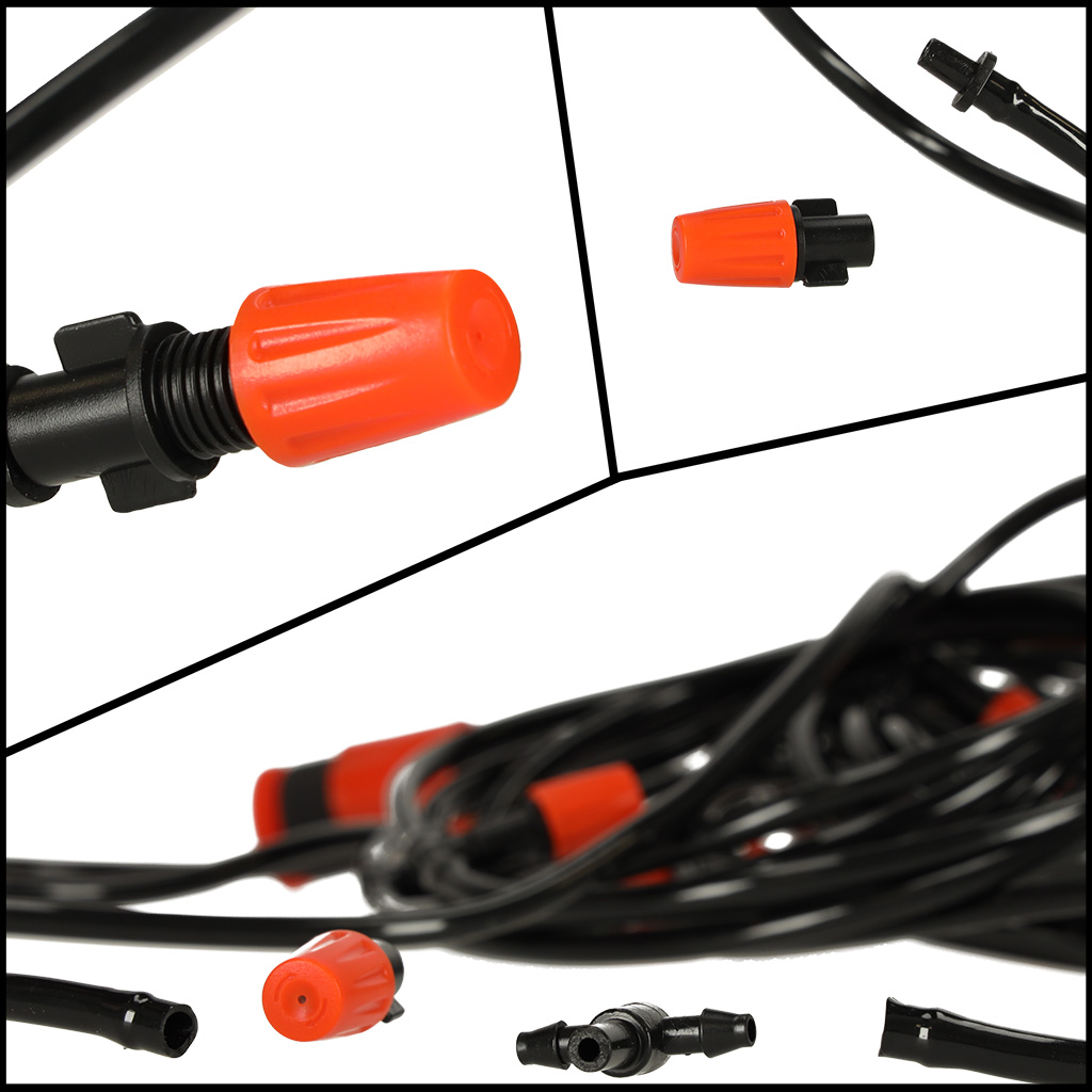 Kurtyna wodna mgiełka zraszacz ogrodowy system nawadniania 15m - obrazek 4