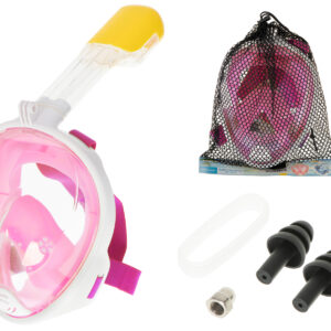 Maska do snurkowania pełna składana S/M różowa