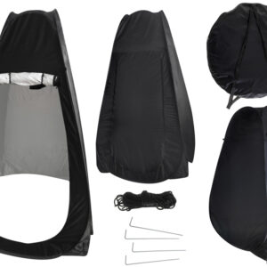 Namiot prysznic przebieralnia przenośne wc czarny