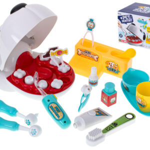 Pies piesek u dentysty chory ząbek wylecz zęba