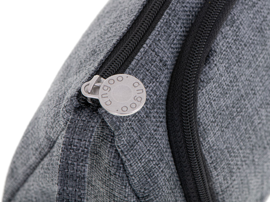 Piórnik szkolny podwójny saszetka kosmetyczka szary - obrazek 8