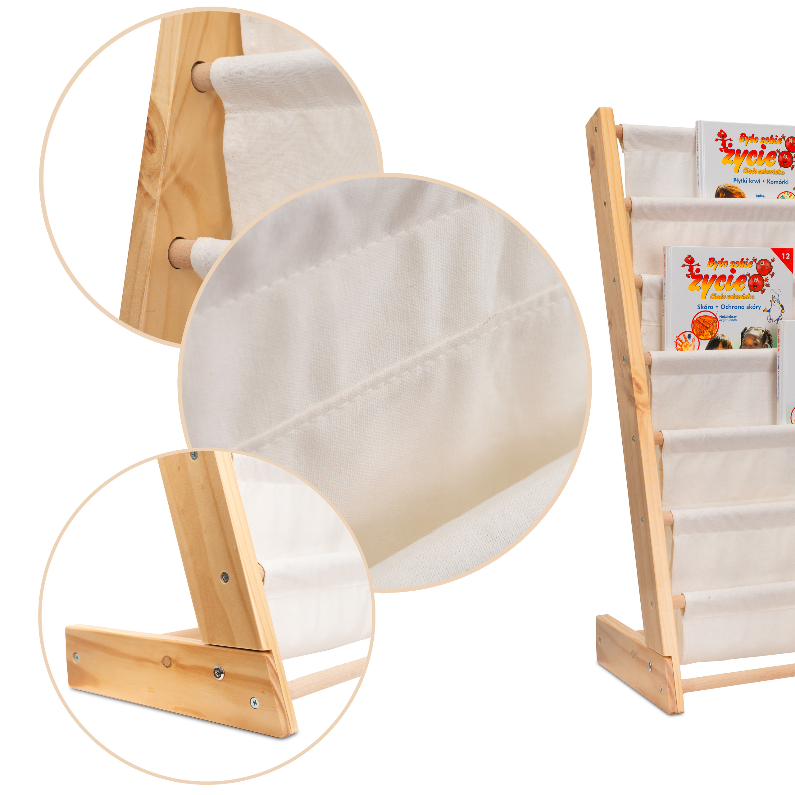 Regał na książki dla dzieci stojak półka 79cm - obrazek 3