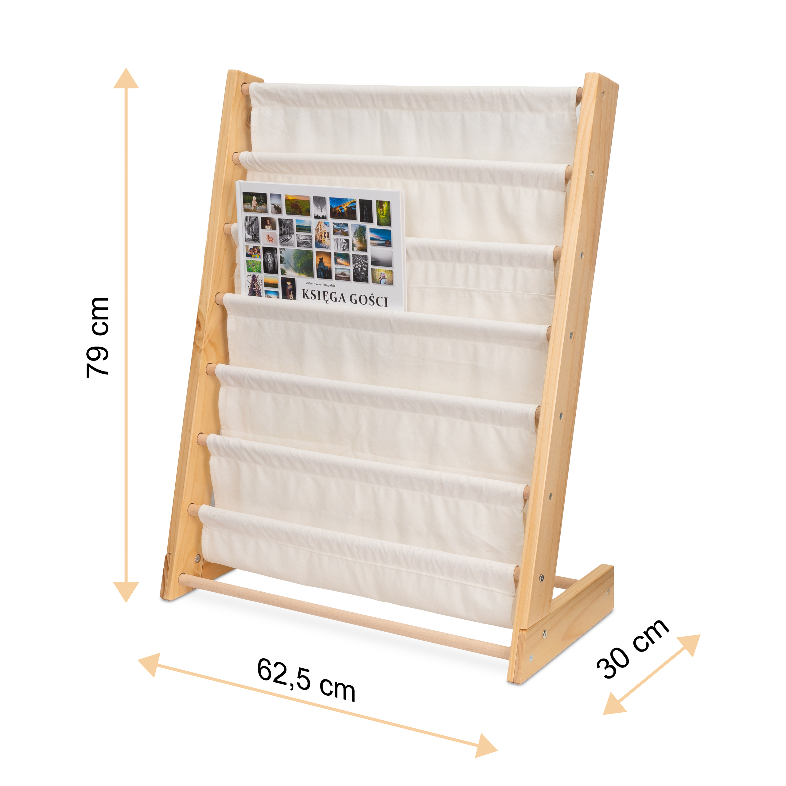 Regał na książki dla dzieci stojak półka 79cm - obrazek 10