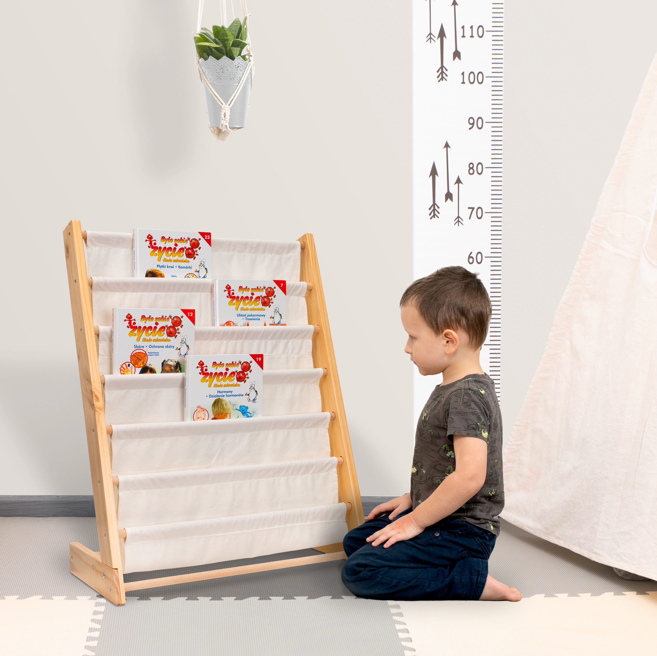 Regał na książki dla dzieci stojak półka 79cm - obrazek 11