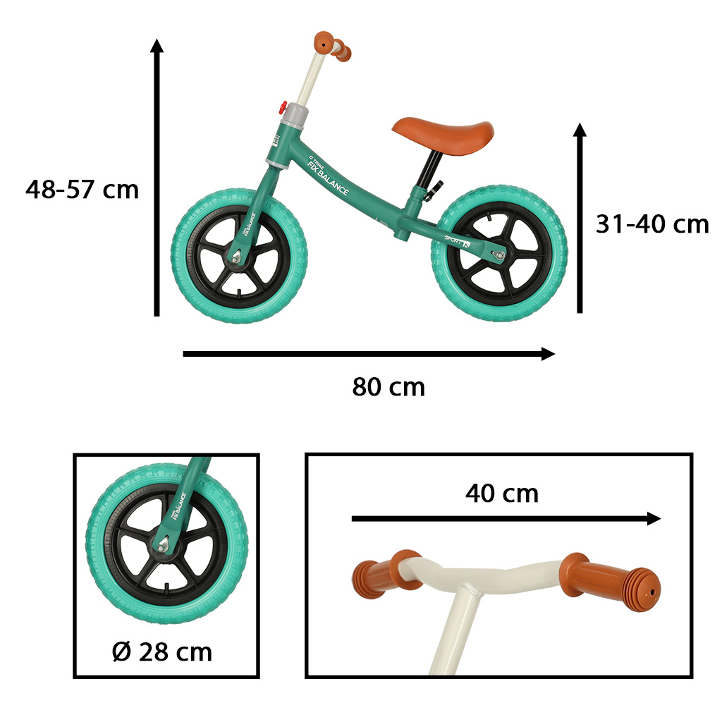 Rowerek biegowy Trike Fix Balance turkusowy - obrazek 2