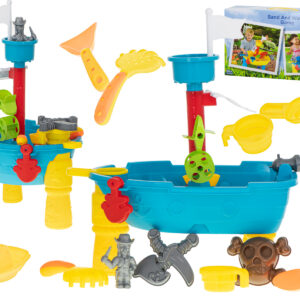 Stolik wodny do kąpieli piaskownica statek pirat / 25el.