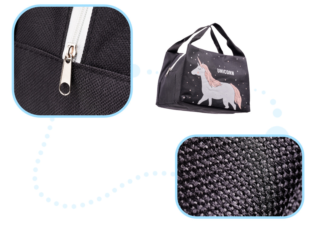 Torba termiczna na lunch jedzenie śniadaniowa izolacyjna jednorożec - obrazek 2