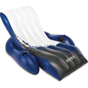 Materac fotel dmuchany wodny plażowy 2w1 180x135cm INTEX 58868