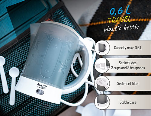 AD 1268 Czajnik plastikowy 0,6 L - travel - obrazek 14
