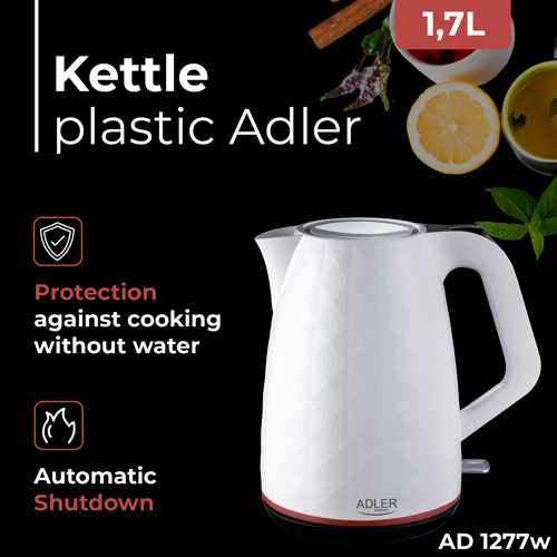AD 1277 white Czajnik plastikowy 1,7 L - obrazek 10