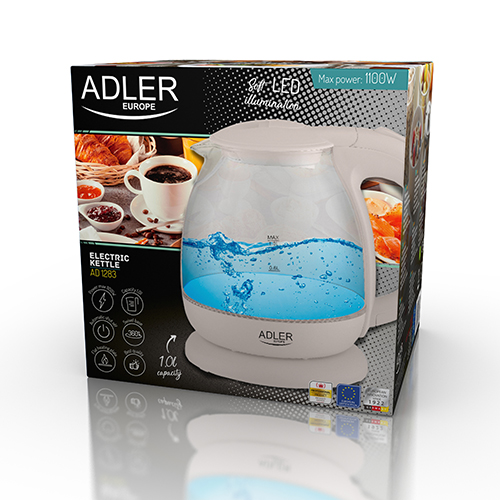 AD 1283 cream Czajnik szklany 1,0L - obrazek 4