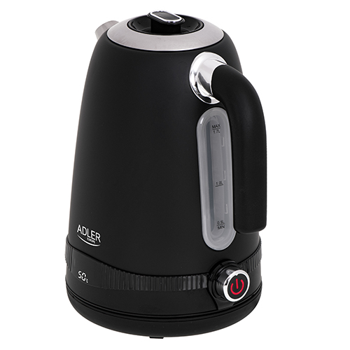 AD 1295 black Czajnik metalowy 1,7L z LCD & regulacją temperatury