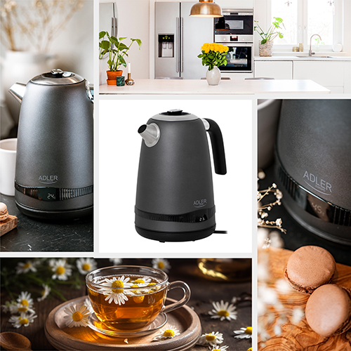 AD 1295 black Czajnik metalowy 1,7L z LCD & regulacją temperatury - obrazek 12