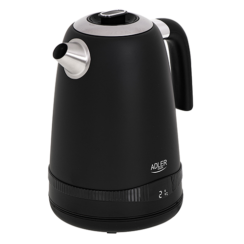 AD 1295 black Czajnik metalowy 1,7L z LCD & regulacją temperatury - obrazek 2