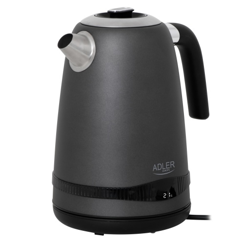 AD 1295 grey Czajnik metalowy 1,7L z LCD & regulacją temperatury - obrazek 2