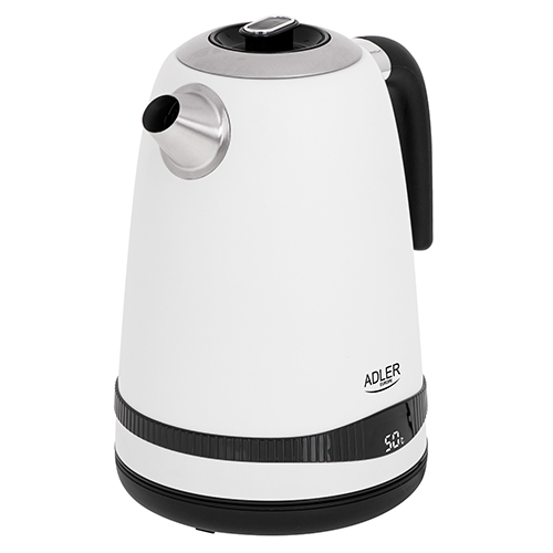 AD 1295 white Czajnik metalowy 1,7L z LCD & regulacją temperatury - obrazek 2