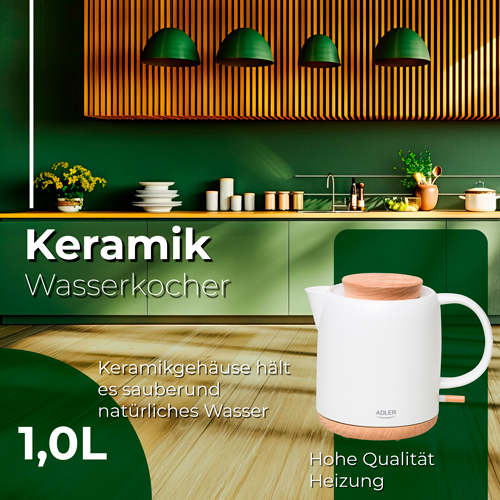 AD 1304 Czajnik ceramiczny elektryczny 1,0L - obrazek 16