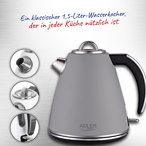 AD 1343 grey Czajnik metalowy 1,5 L STRIX - obrazek 9