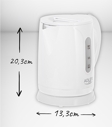 AD 1371 white Czajnik plastikowy 0,8 L - obrazek 14