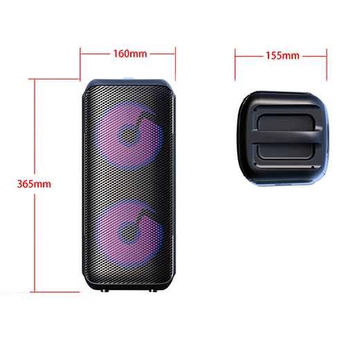 AD 1903 Głośnik bluetooth z radiem / funkcja karaoke - obrazek 12