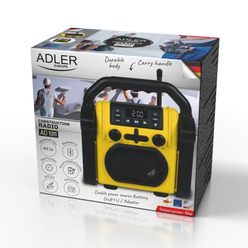 AD 1911 Radio budowlane z Bluetooth - IPX 54 - obrazek 10