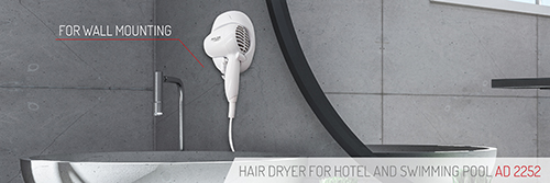 AD 2252 Suszarka 1600 W hotelowo-basenowa - obrazek 5