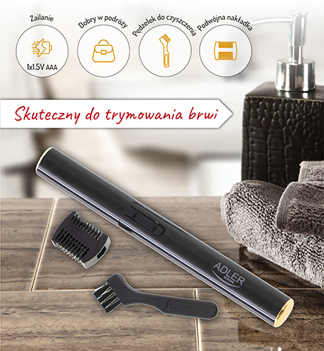 AD 2934 black Trymer do brwi - obrazek 12