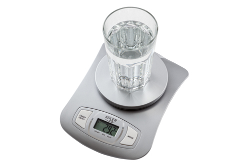 AD 3137 silver Waga kuchenna z misą