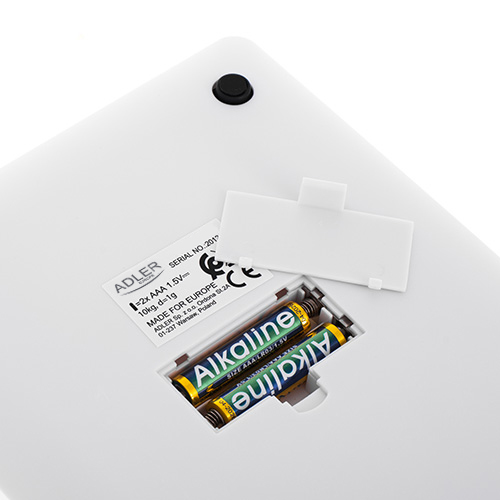 AD 3173 white Waga kuchenna - do 10kg - LED - obrazek 3