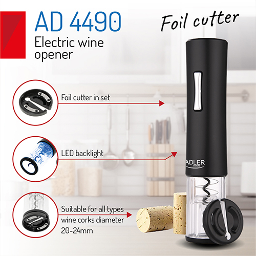 AD 4490 Elektryczny otwieracz do wina - obrazek 13