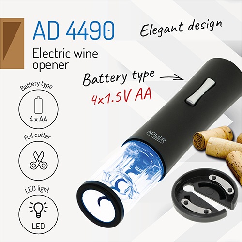 AD 4490 Elektryczny otwieracz do wina - obrazek 15