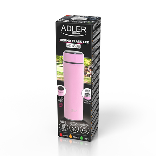 AD 4506 pink Termos LED 473ml różowy - obrazek 11