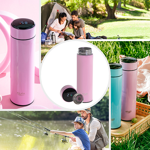 AD 4506 pink Termos LED 473ml różowy - obrazek 16