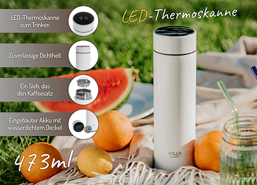 AD 4506 white Termos LED 473ml biały - obrazek 15