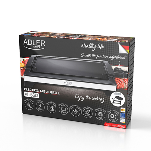 AD 6613 Grill elektryczny stołowy 3000W - obrazek 6