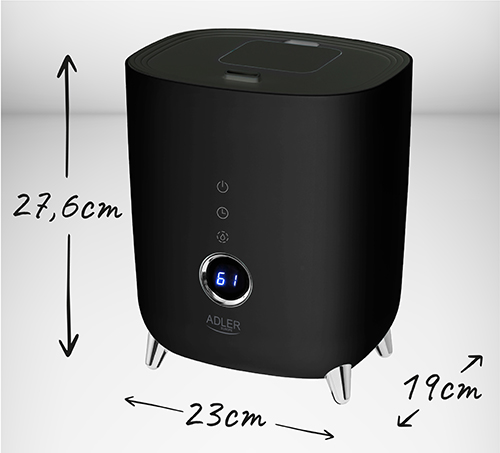 AD 7972 black Nawilżacz ultradźwiękowy LED - obrazek 15