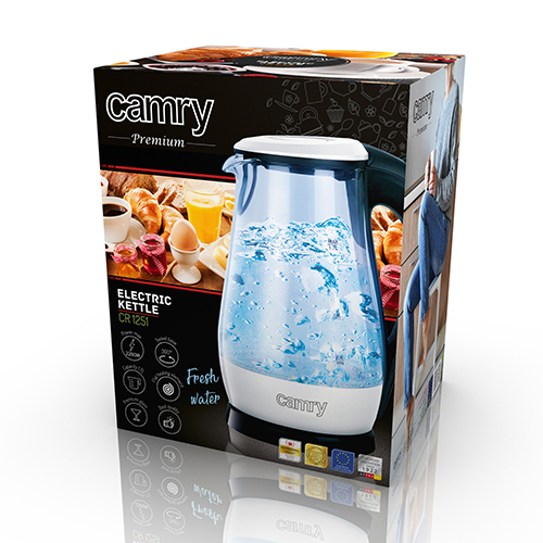 CR 1251 white Czajnik szklany 1,7 L - obrazek 8