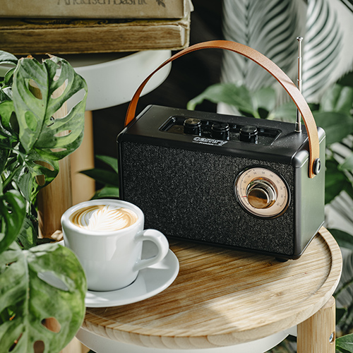 CR 1902 Black Radio FM z Bluetooth - USB-c - obrazek 6