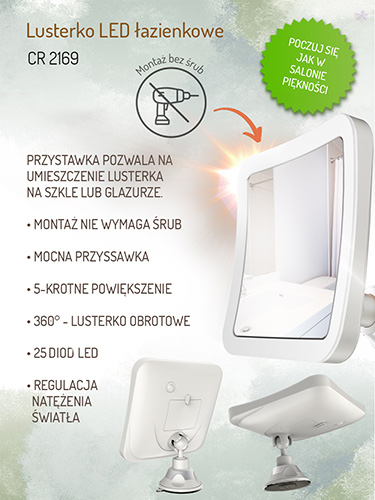 CR 2169 Lusterko LED łazienkowe - obrazek 9