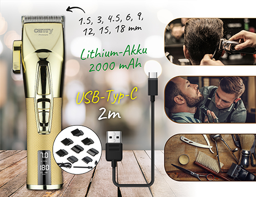 CR 2835 gold Profesjonalna strzyżarka do włosów z wyświetlaczem LCD - obrazek 12