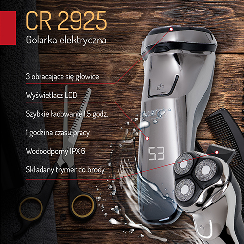 CR 2925 Golarka elektryczna - obrazek 11
