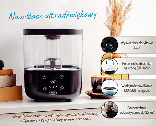 CR 7973 black Nawilżacz ultradźwiękowy - obrazek 14