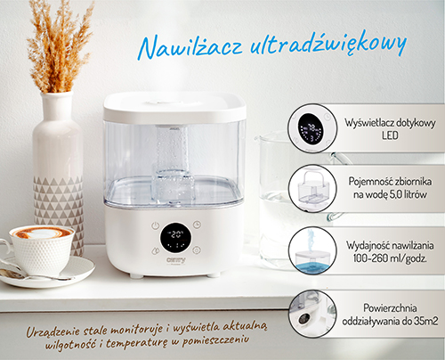 CR 7973 white Nawilżacz ultradźwiękowy - obrazek 14